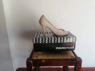 Zapatos de tacón Mariamare beige