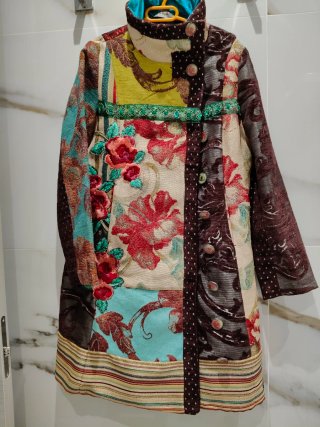 Abrigo Desigual Multicolor Talla M