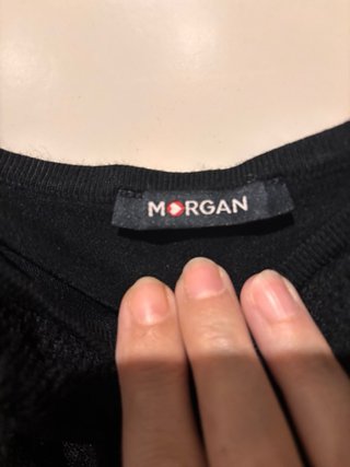 Jersey Morgan Negro Volantes Talla S