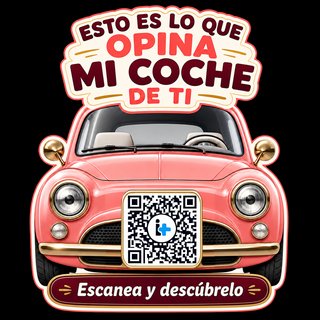 Pegatina QR Coche: Mi Coche Opina de Ti