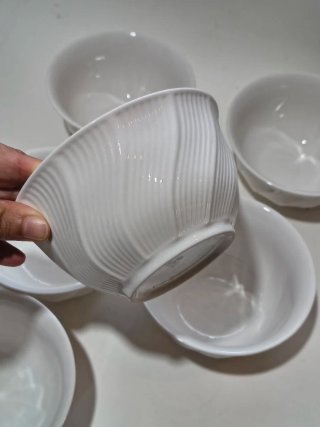 Set 6 Ciotole Porcellana Eleganti