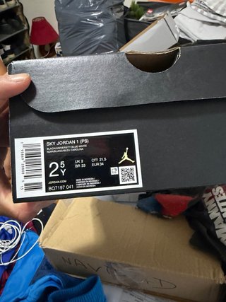 Nike Sky Jordan 1 Azul/Negro