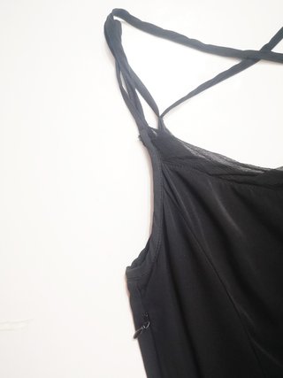 Caractère / Vestido lencero negro 36 F