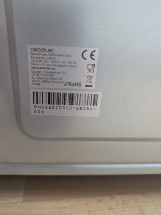 Horno Cecotec 60L
