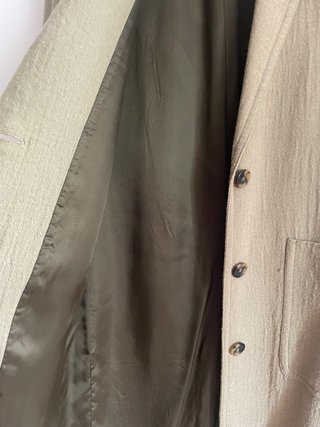 Abrigo verde Zara talla M