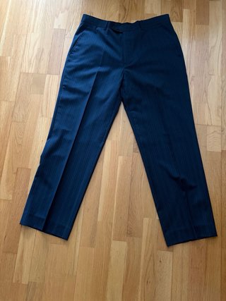 Traje rayas azul Talla L