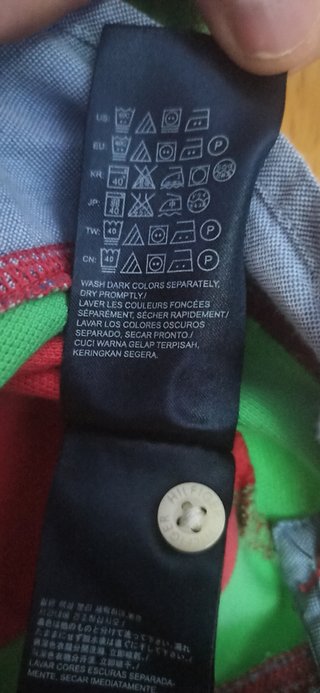 Polo Tommy Hilfiger Rayas Rojo y Verde