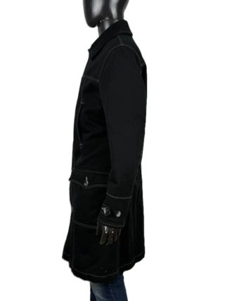 Iceberg Cappotto Uomo 50 \ L Nero Giubbotto Cotone