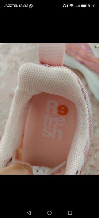 Zapatillas Refresh rosas y blancas