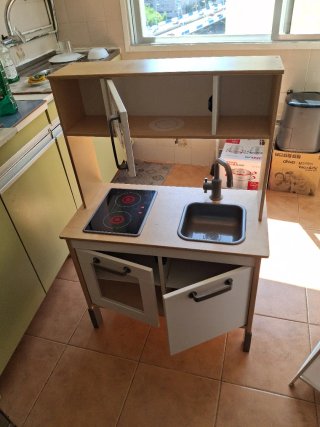 Cocinita de madera abedul IKEA serie DUKTIG