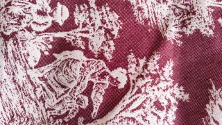 Funda nórdica Toile de Jouy roja y blanca