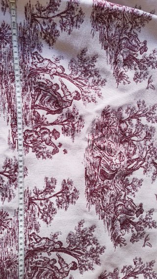 Funda nórdica Toile de Jouy roja y blanca