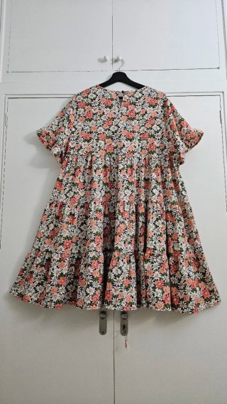 Vestido de flores rosa talla única