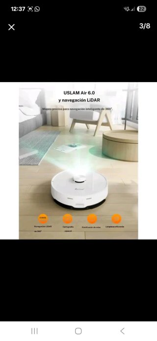 Robot aspirador y fregador 4000Pa