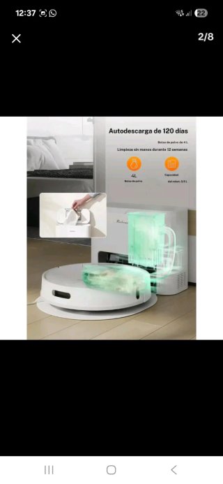 Robot aspirador y fregador 4000Pa