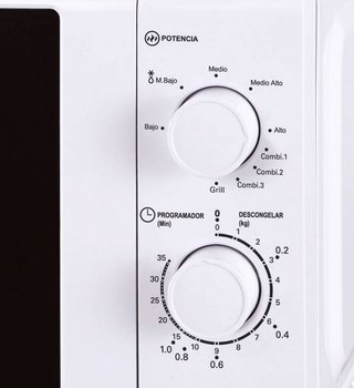 Microondas Nevir 20L con Grill - Blanco