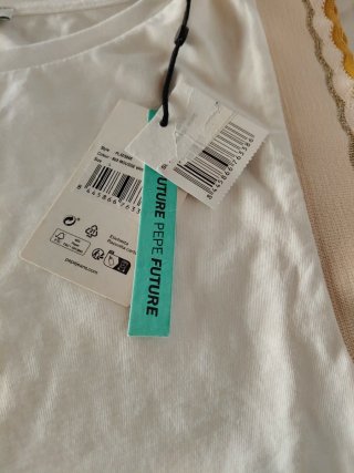 Camiseta Pepe Jeans Blanca Mujer
