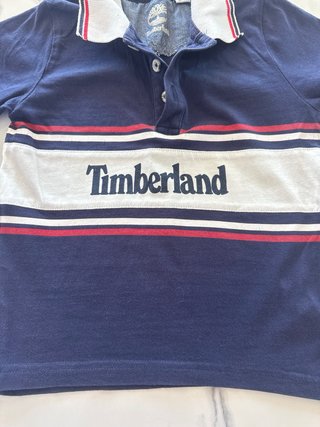 Polo Timberland bimbo blu e bianco