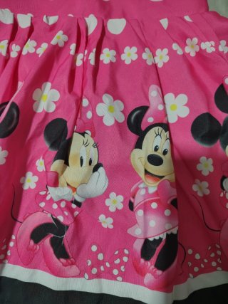 Vestito bambina Minnie pois rosa