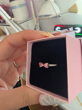 Anillo Pandora Lazo Rosa talla 52
