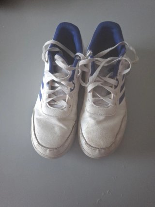 Zapatillas Adidas Blancas y Azules