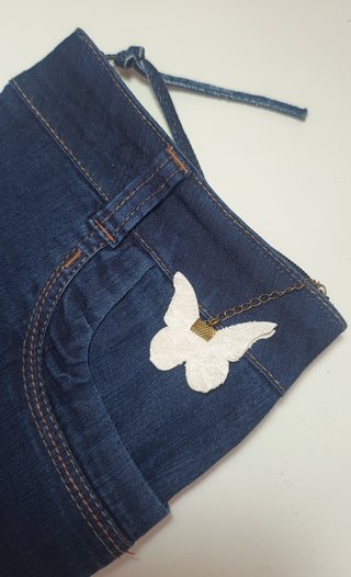 Bolso Clutch Tejano con Mariposa