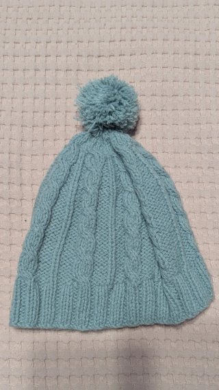 4 Gorros hechos a mano de lana para bebé