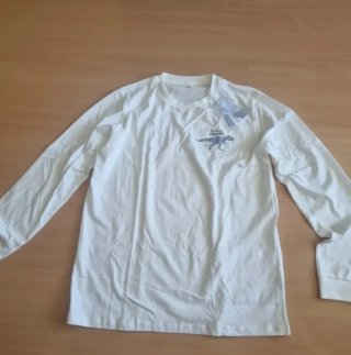 Pijama manga larga blanco