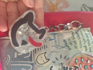 Mochila Anekke roja con dibujos