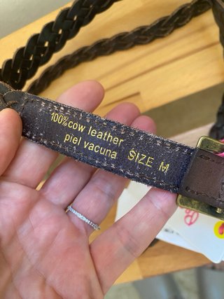 Cinturón Pepe Jeans trenzado piel marrón