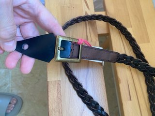 Cinturón Pepe Jeans trenzado piel marrón
