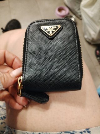 Portafoglio nero Prada