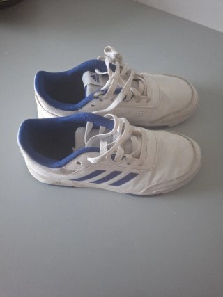 Zapatillas Adidas Blancas y Azules