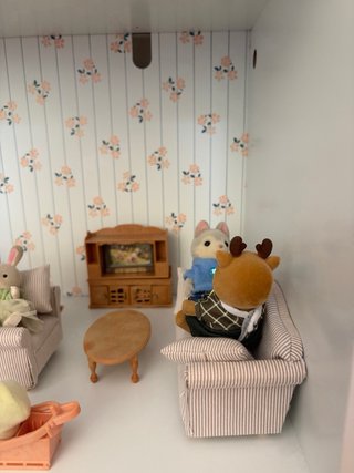 Casa Muñecas Madera Sylvanian Families Muebles