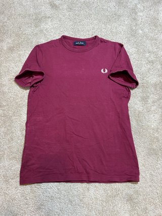 Camiseta Fred Perry Roja Talla L