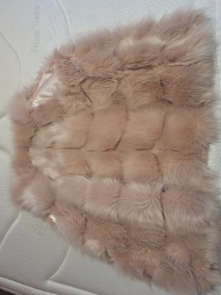 Chaleco pelo rosa-beige Talla M