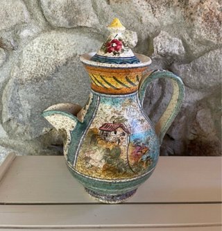 Anfora vintage ceramica decorata