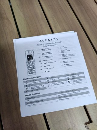 Teléfono DECT Alcatel IP1020 Negro