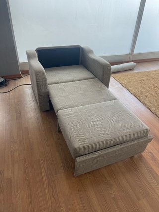 Sillón cama tela