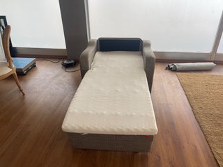 Sillón cama tela