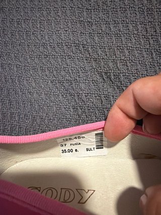 Bailarinas GODY niña talla 37 rosa nuevas