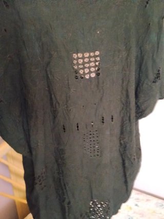Camisa Negra Calada Talla Única