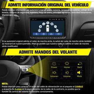 HEXINEX AUTORADIO ANDROID 9" 2+64GB CARPLAY