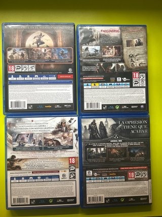 Pack 4 Juegos Assassin's Creed PS4