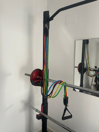 Barra 165cm con discos y bloqueadores