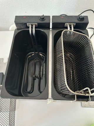 Freidora Doble Acero Inoxidable Tristar