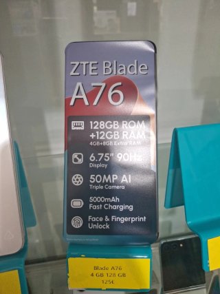 ZTE Blade A76 Z2474 Negro/Gris