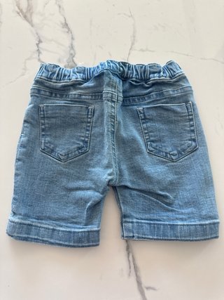 Jeans corti bimbo in denim Guess