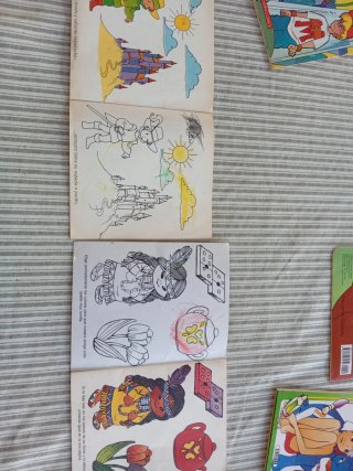 Lote Cuadernos Colorear Vintage 1986 (Roma y Gama)