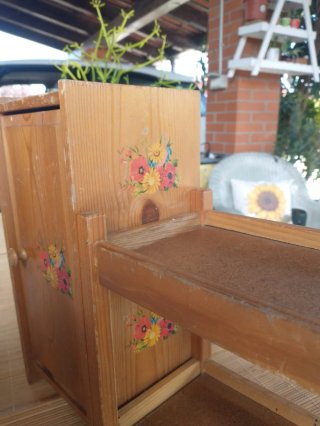 Mobiletti Bambole Legno Anni '50